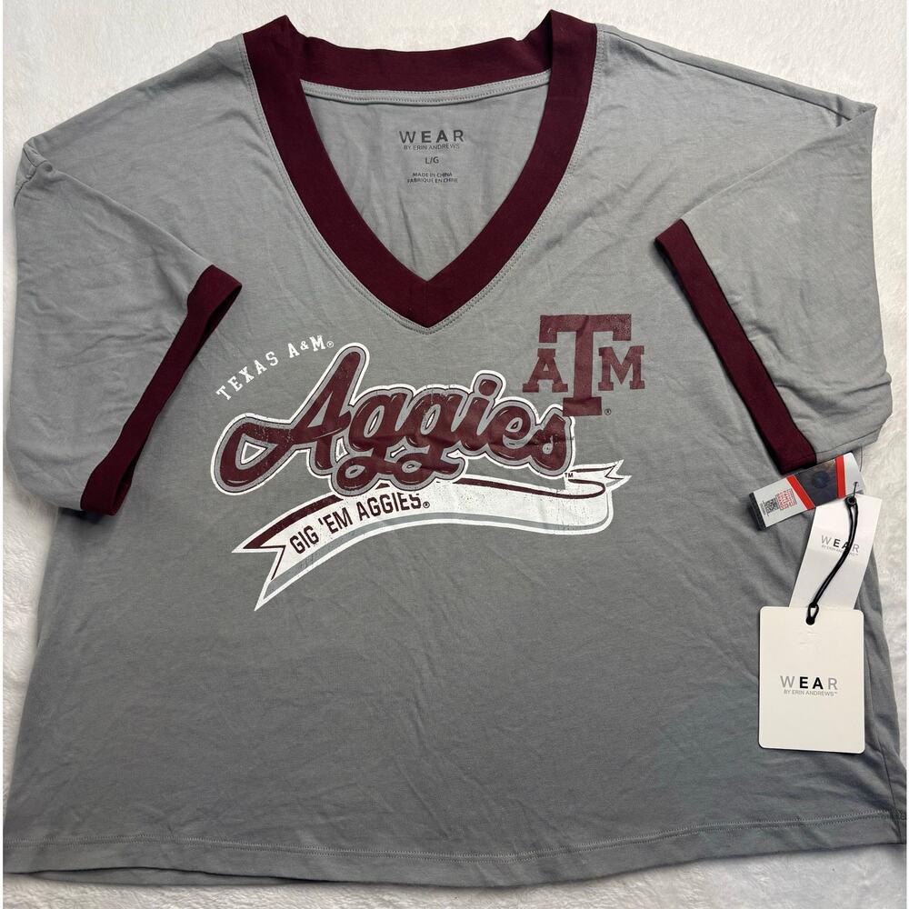 Wear By Erin Andrews - Women’s L Texas A&M Aggies Tee Shirt NWTs